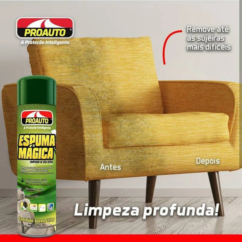 Espuma Mágica a Seco - Limpador de Uso Geral 400ml