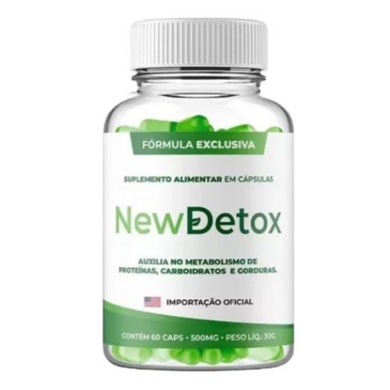 New Detox 60 Cápsulas - Fórmula Exclusiva