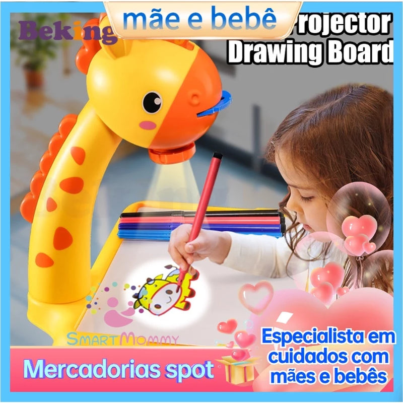 Mesa de Pintura de Projeção Para Crianças