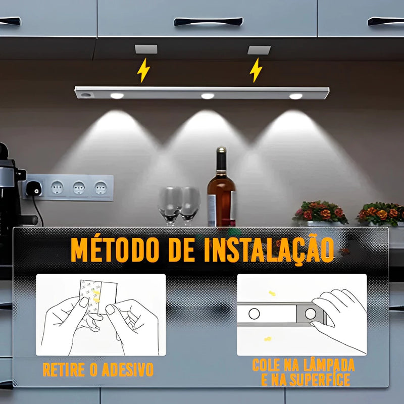 Luminária Para Armário Com Sensor de Movimento