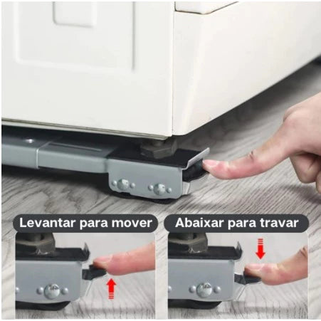 Suporte De Base Com Rodinhas Para Geladeira e Maquina de Lavar