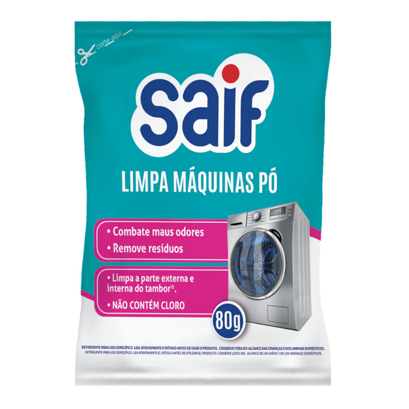 Kit 3 Limpa Máquina de Lavar Roupa Saif 80g