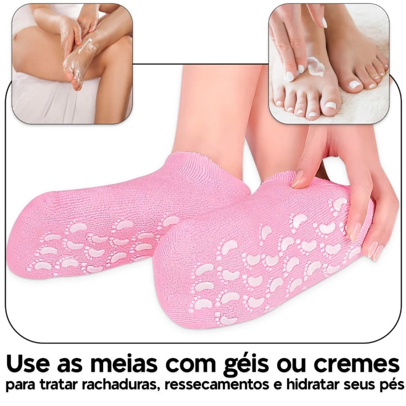 Meias Para Tratamento dos Pés Ressecados