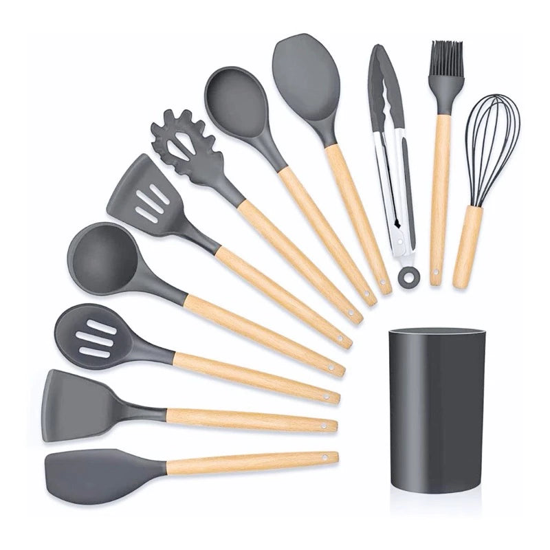 Jogo de Cozinha Kit C/12 Peças de Silicone