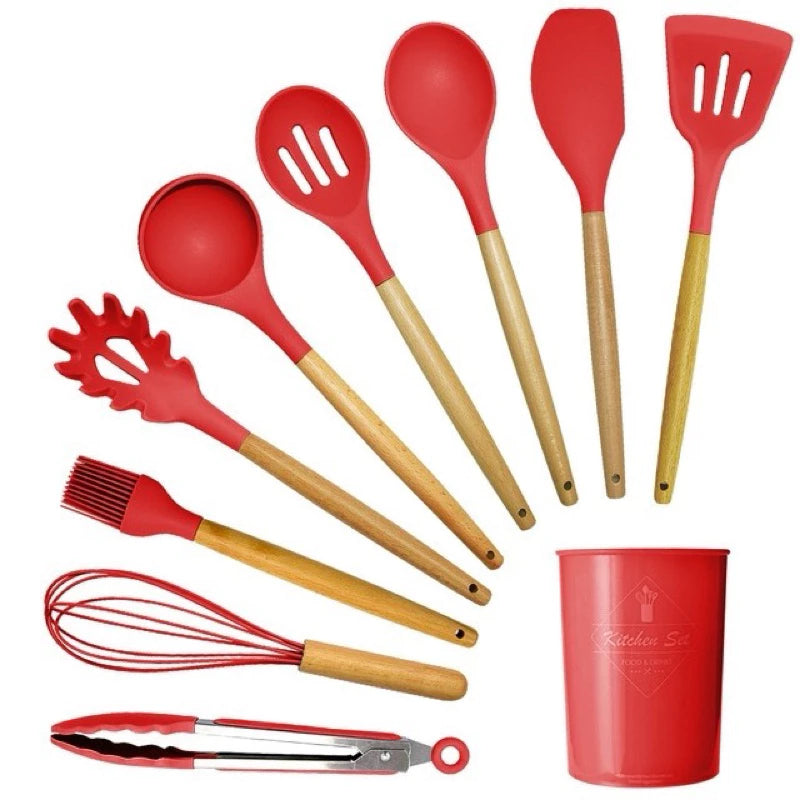 Jogo de Cozinha Kit C/12 Peças de Silicone