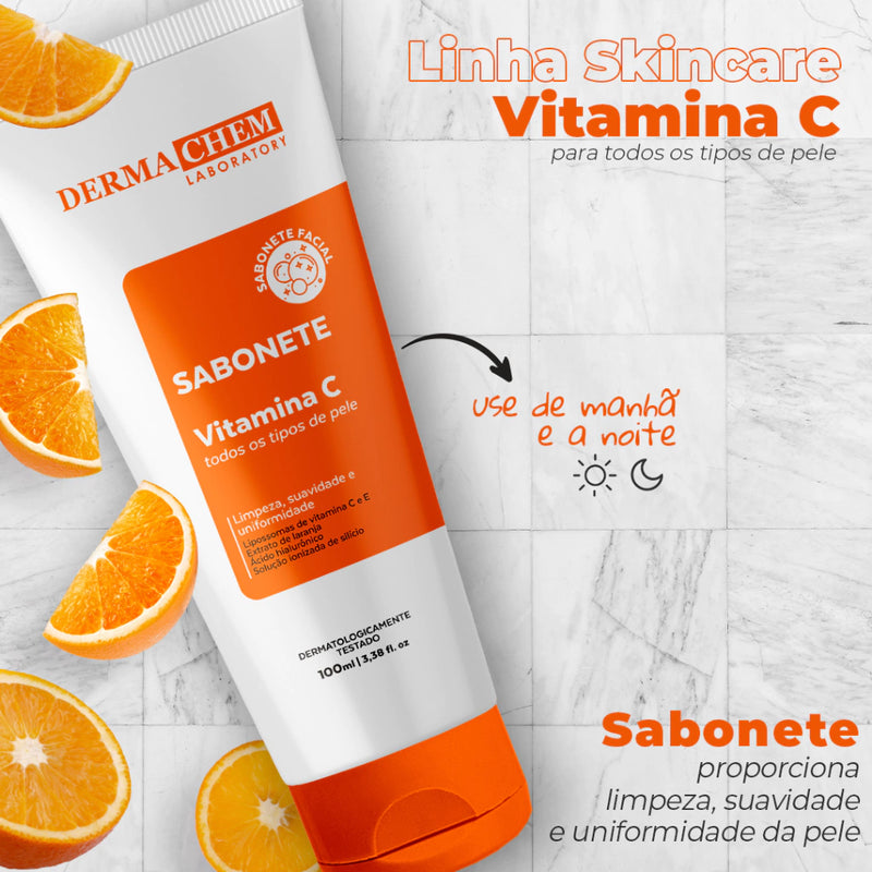 Dermachem Kit 2 Unidades - 1 Sérum Facial Melasma Clear  + 1 Sabonete Facial Vitamina C