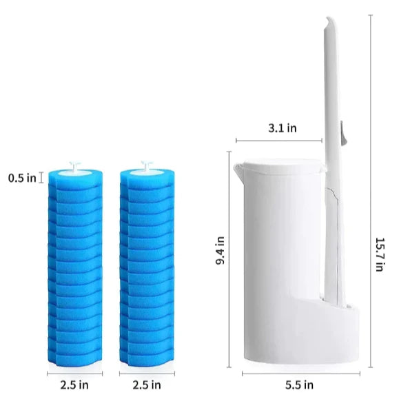 Escova Para Vaso Sanitário (Com 8 Refis)