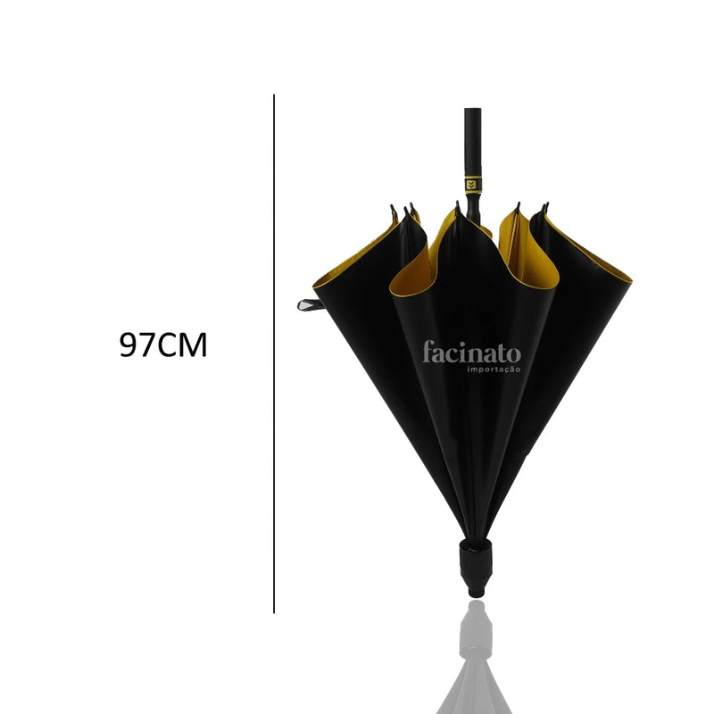 Guarda Chuva Grande Reforçado Automático Tecido Com Blakout