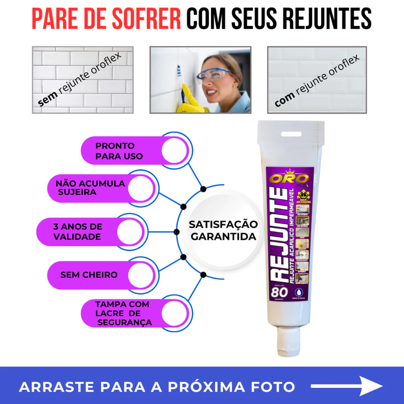 Rejunte Ultra Resistente a Umidade Impermeável (COR BRANCO)