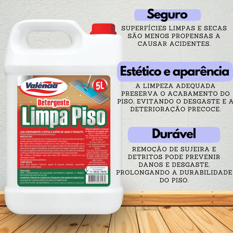 Limpa Piso e Pedra Limpeza Pesada Encardido 5 Litros