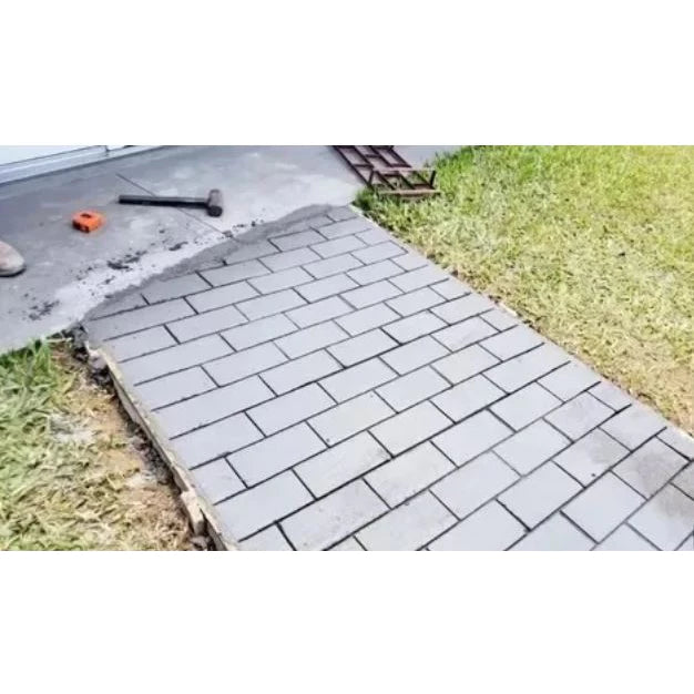 FORMA MOLDE PISO ESTAMPADO CONCRETO TIJOLINHO CALÇADA 40X50 - Paguei Barato