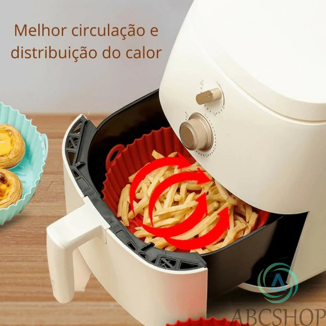 Kit 3 Formas De Silicone Para Air Fryer