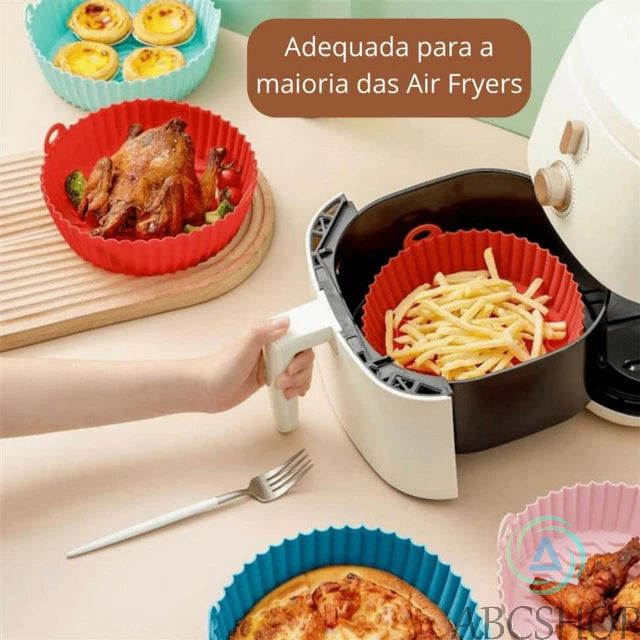 Kit 3 Formas De Silicone Para Air Fryer