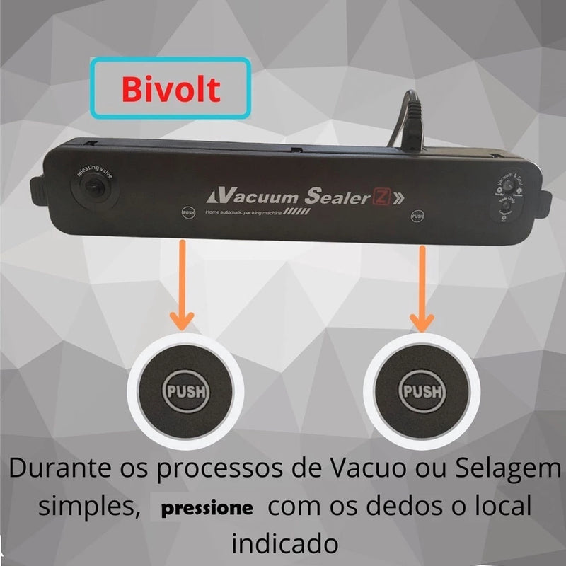 Seladora a Vácuo de Alimentos Doméstica Bivolt