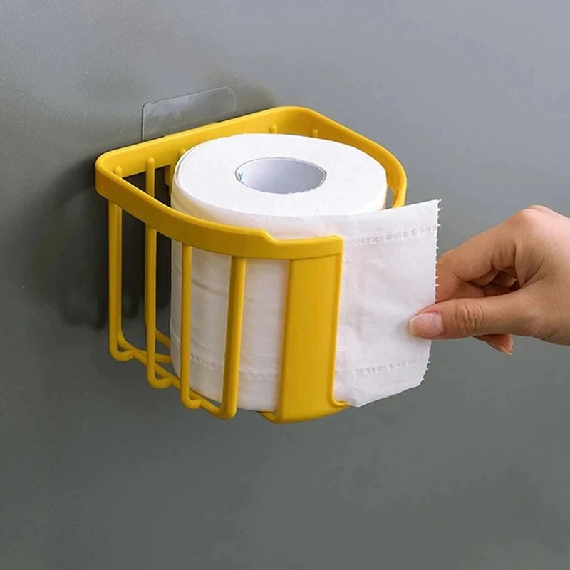 Suporte para Papel Higiênico Prático sem Furos na Parede