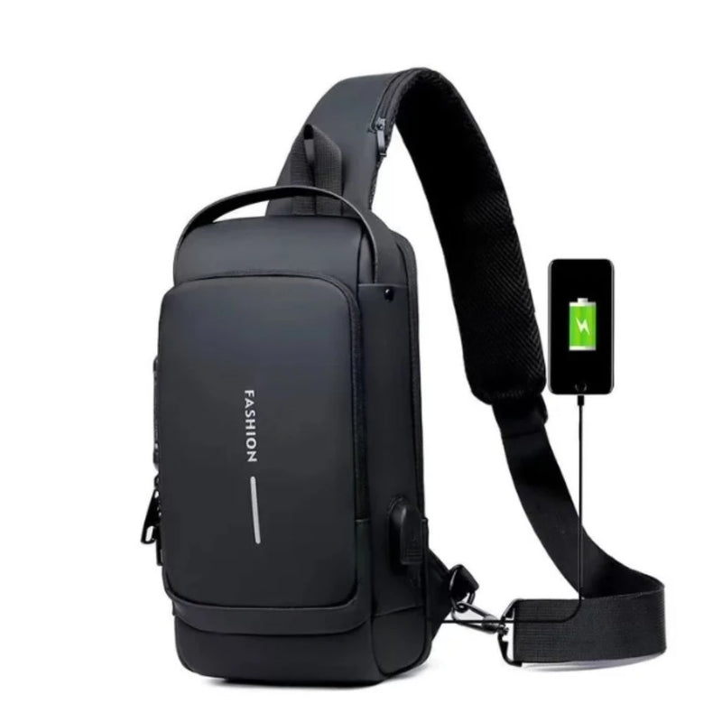 Mochila de Ombro Transversal Compacta